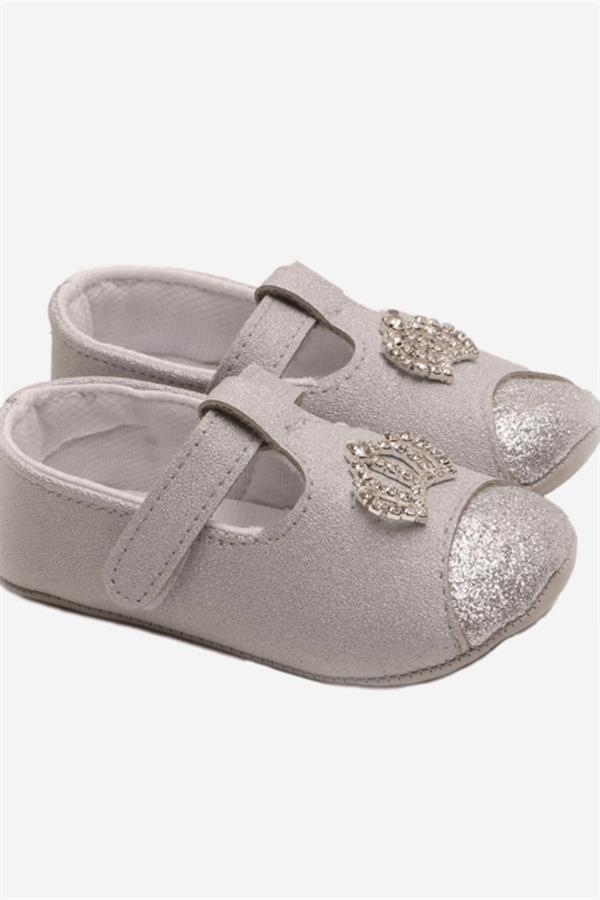 Gümüş Prenses Kız Bebek Ayakkabı