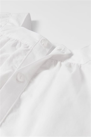 White Embroidered Short Sleeve Baby Girl Blouse - Mara