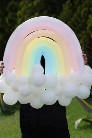 Rainbow Macaron Balloon Set
