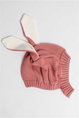 Rose Dry Rabbit Child Hat