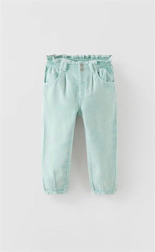 Mint Green Kid Jeans - Nassau