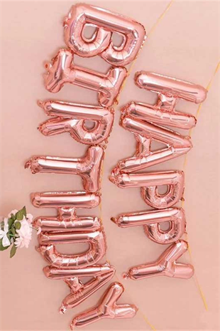 Rose Happy Birthday Balon Set