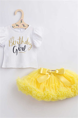 Yellow Girls Tutu Skirt - Bonita